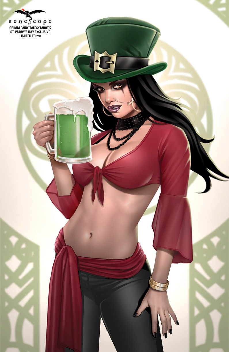 Grimm Fairy Tales Tarot #5 Cover E Keith Garvey St Paddys Day Exclusive LTD 250